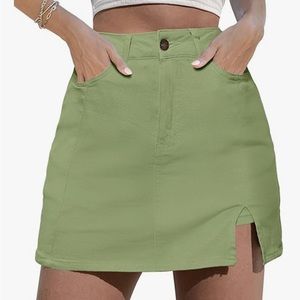 Skort skirt Luvamia High wasted stretchy denim